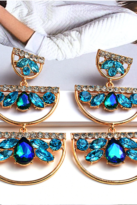 Colorful Crystal Drop Earring