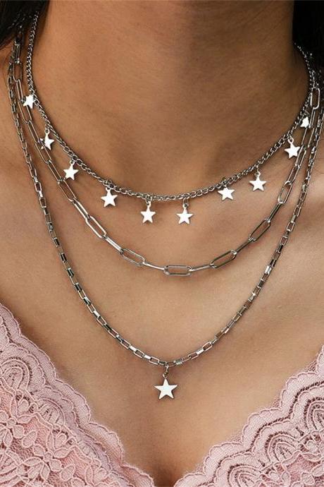 Fashion Multilayer Choker Necklace For Women Vintage
