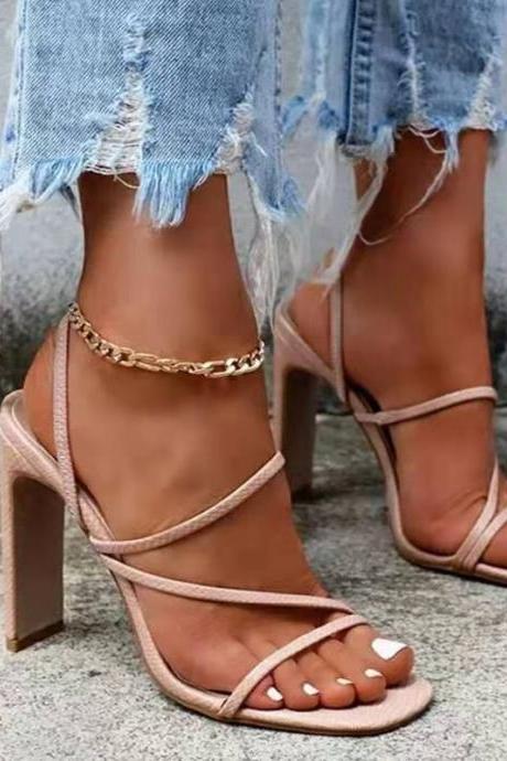 Women Sandals Pumps Summer Fashion Open Toe High Heel