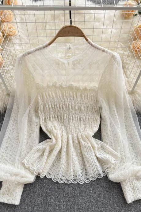  Lace Stitching New Style, Inner Base, Western Style, Waist, Thin Hollow 
