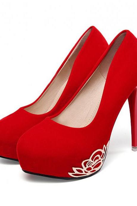 Red High heels Fashion Shoes