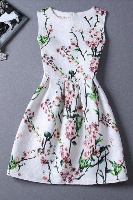 Stylish Floral A Line Printed Dress