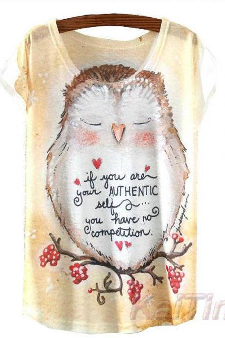 Adorable Owl T shirt