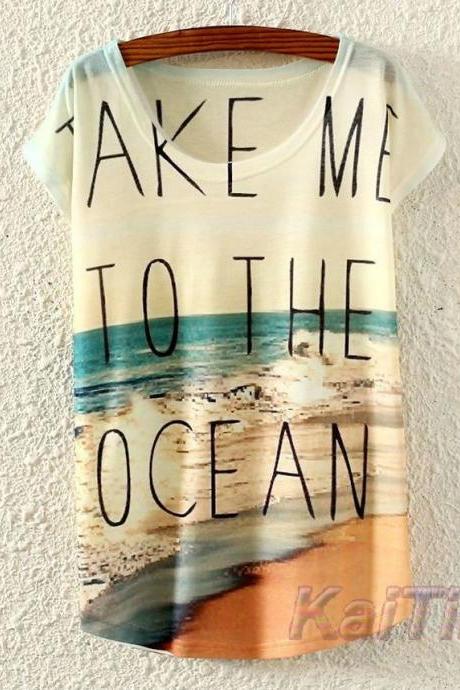 Beach Printed T shirt