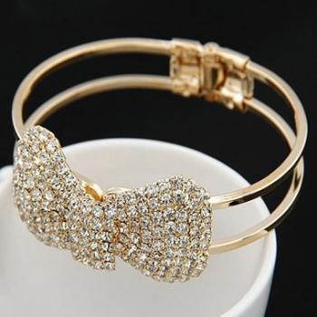 Cute Bow knot Crystal Fashion Bracelet