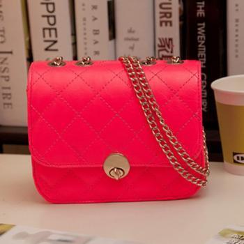 Cute Rose Colored Chain Strap Hand Bag on Luulla