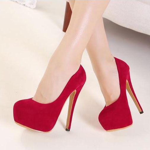 Classy Red High Heels Fashion Shoes on Luulla