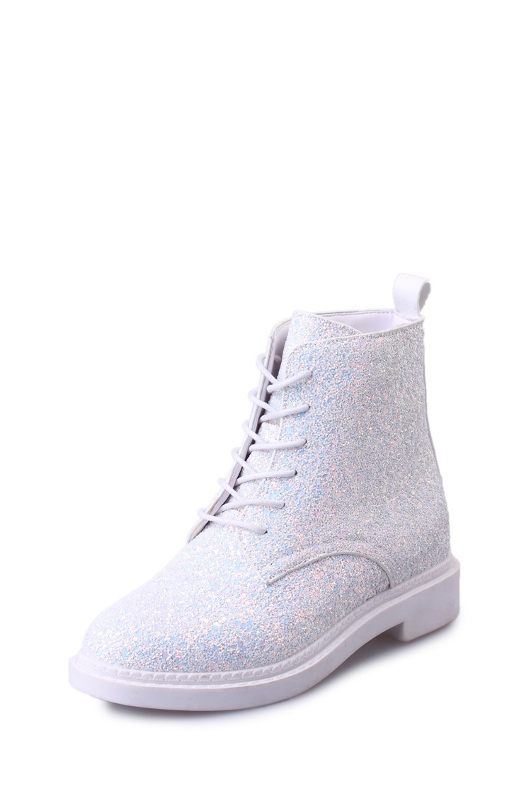flat sparkly boots