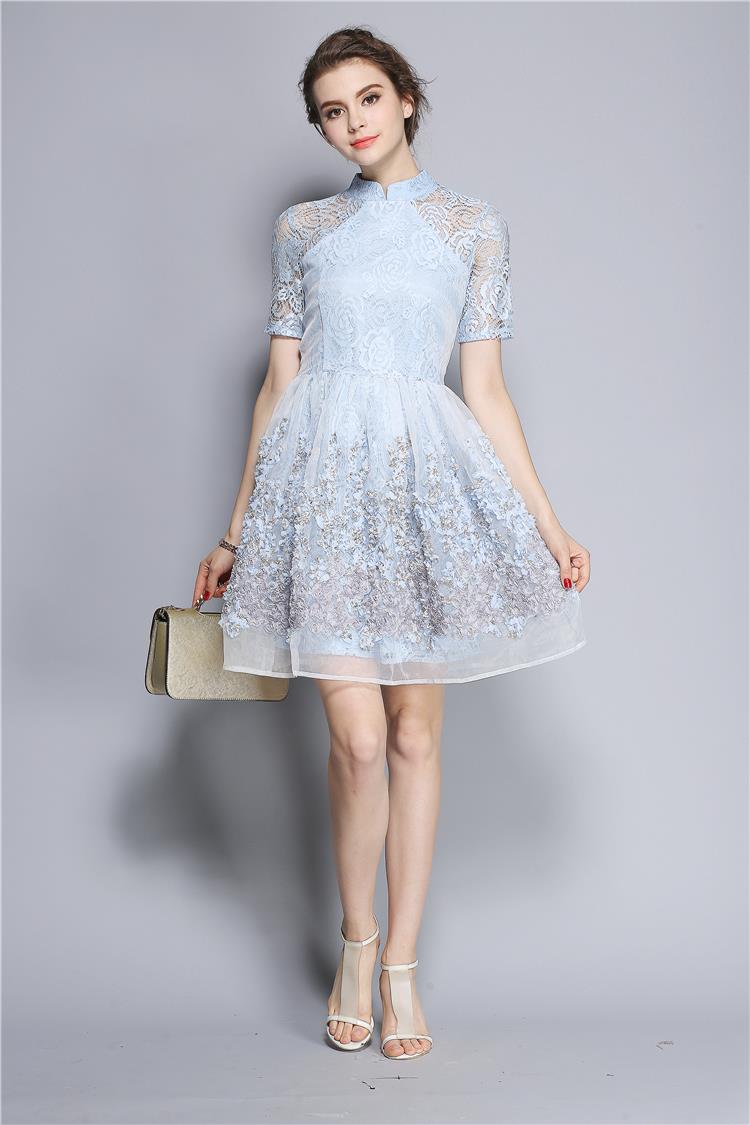 Elegant Short Sleeve Lace Evening Dress on Luulla