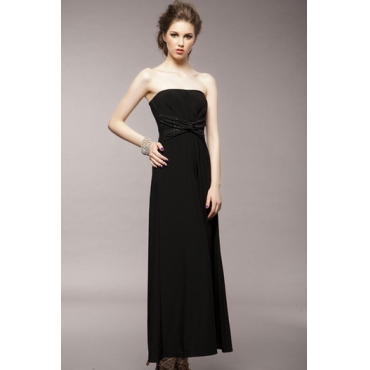 black tube long gown