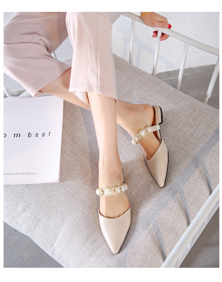 pointed toe slip on