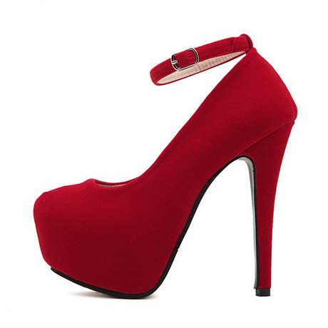 Hot Red Strappy High Heel Fashion Shoes on Luulla