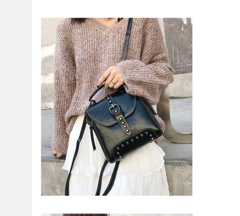 Multifunctional Rivet Backpack For Women on Luulla