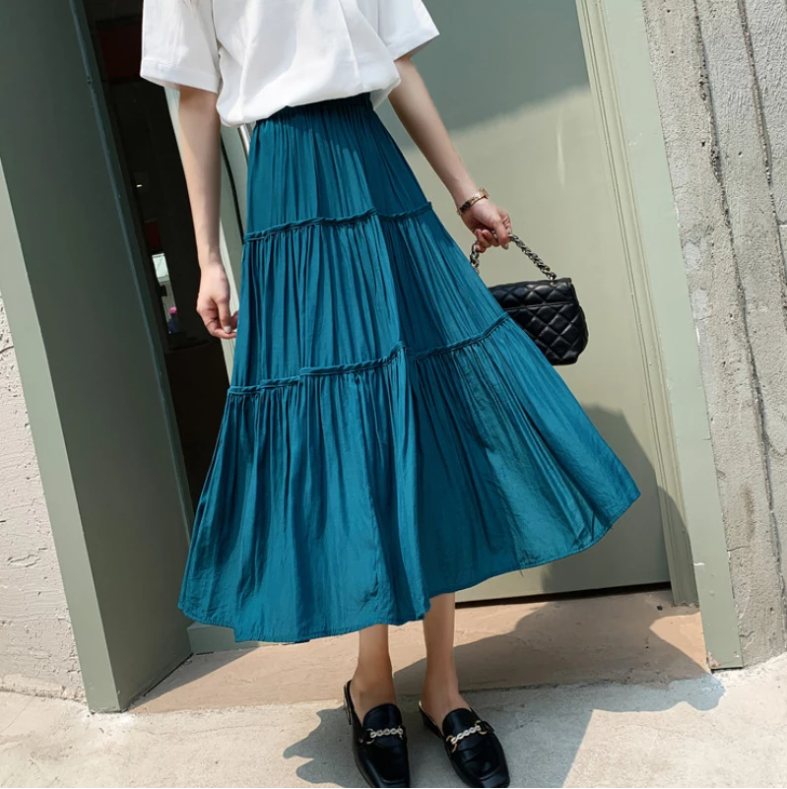 Summer Cotton Long Skirt on Luulla