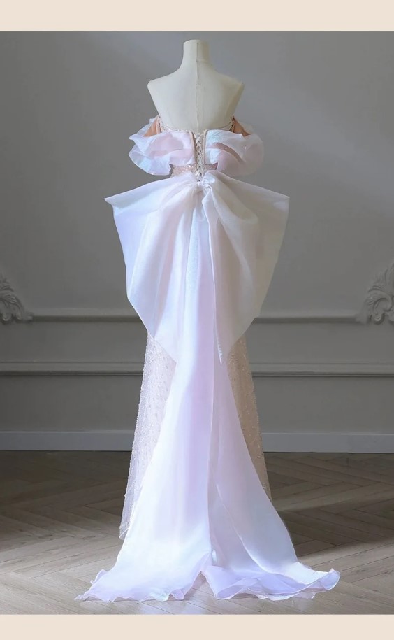 Purple Mermaid Elegant With Skirt Lace Beaded Luxury Evening Dresses Gowns For Woman Wedding Party 2025 LA71752 main image 0