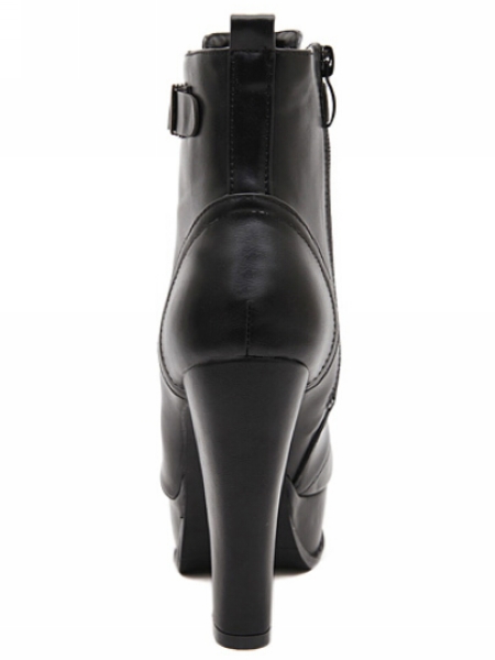 military high heel boots