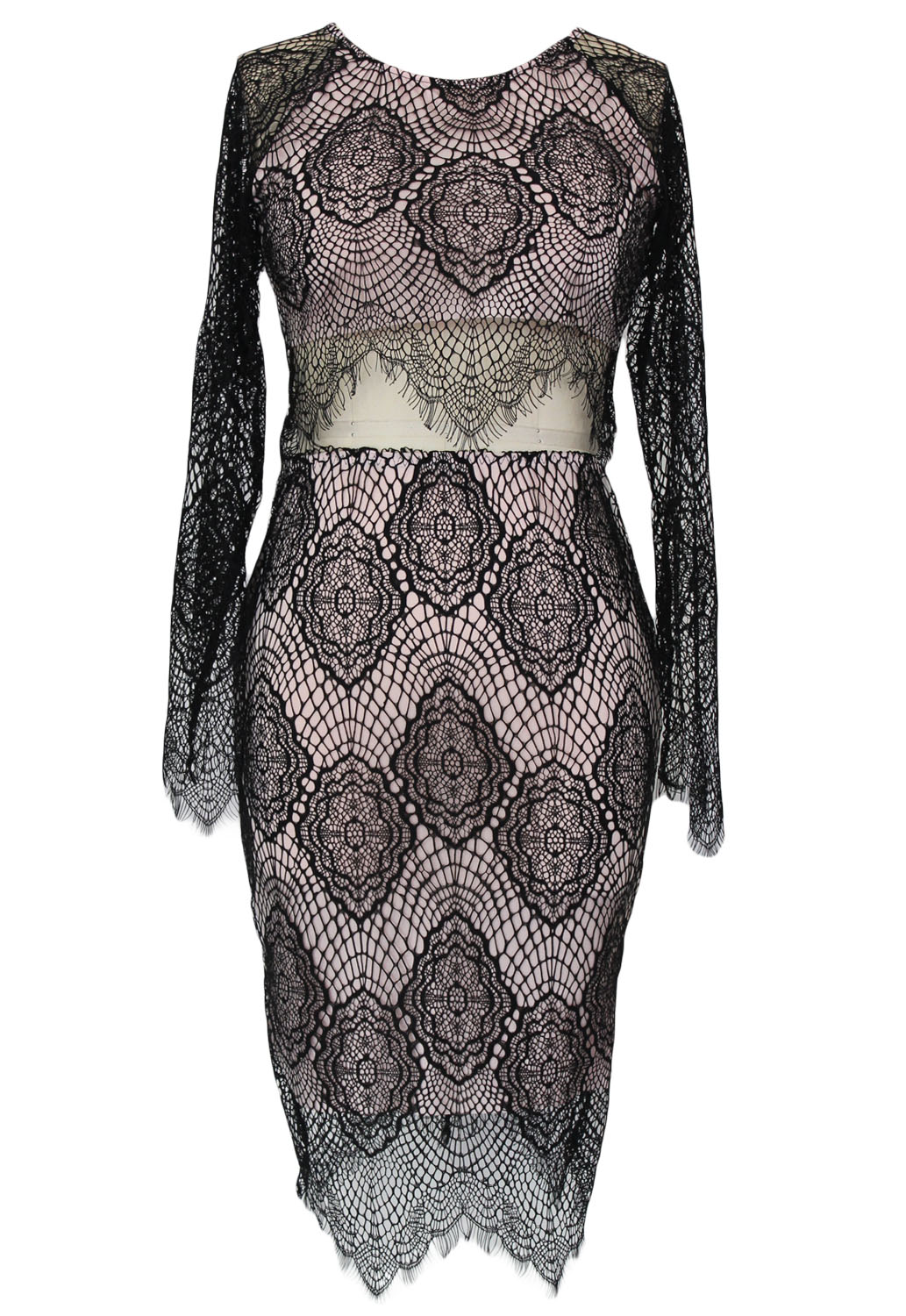 lace two piece skirt and top