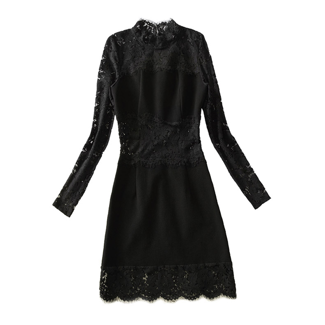 Elegant Black Lace Dress on Luulla