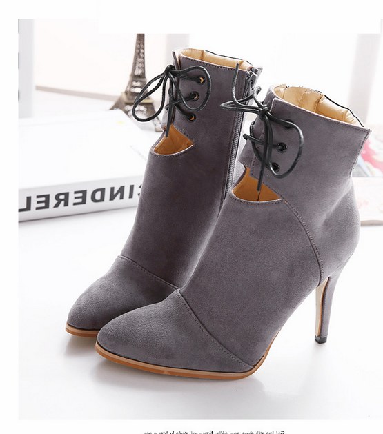 Classy Lace Up Fashion Boots on Luulla