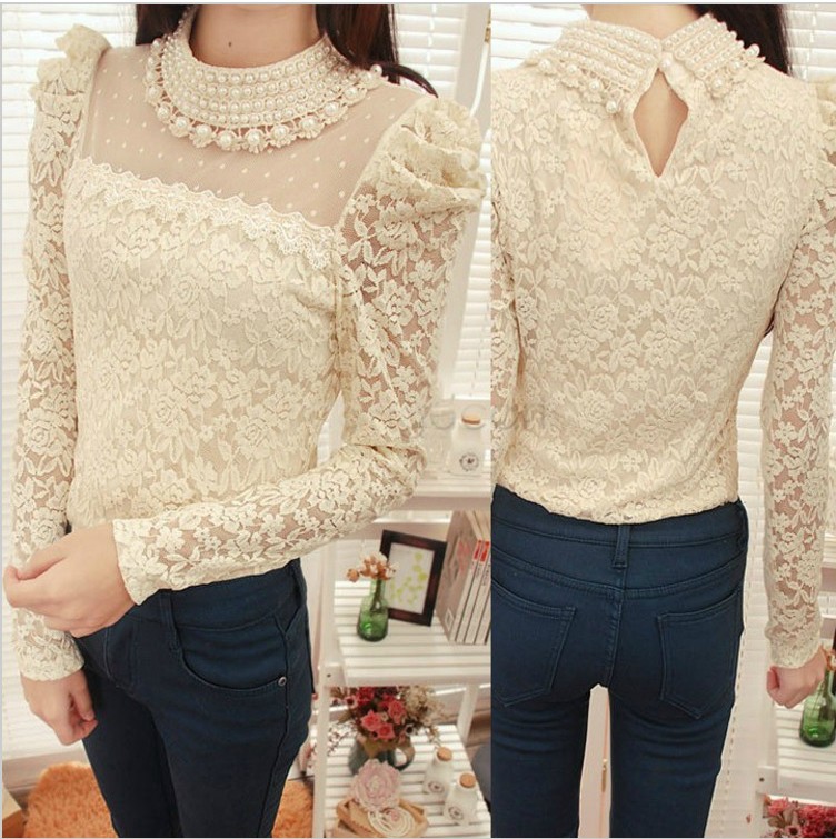 pearl lace for blouse