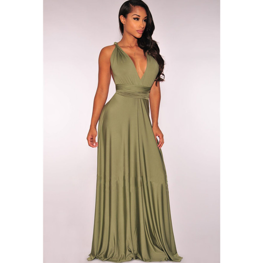 sexy-army-green-convertible-dress-on-luulla